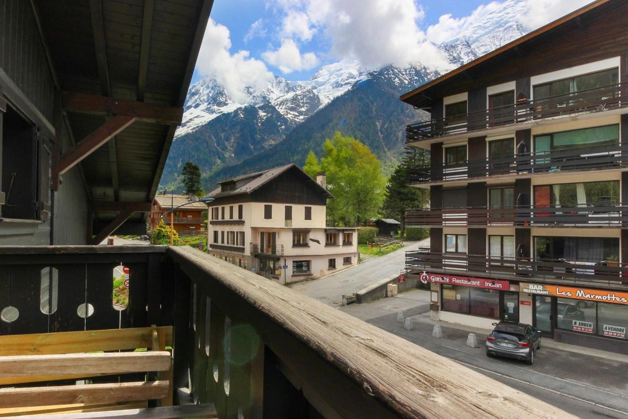 Les Dryades - Renove - Balcon Avec Vue Mt Blanc Les Houches Exterior photo